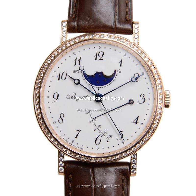 Breguet CLASSIC 7788BR/29/9V6/DD00 Automatic 18kt Rose Gold & Diamonds White
