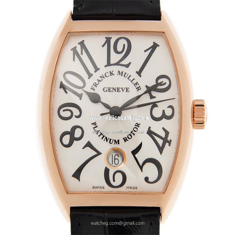 Franck Muller CINTREE CURVEX 7851 SC DT (5N) - BLACK HANDS Automatic 18kt Rose Gold White
