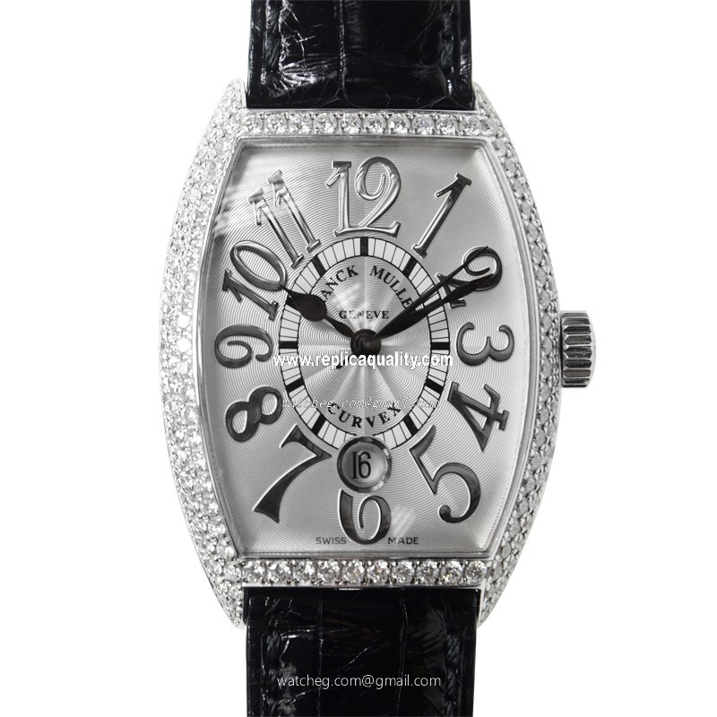 Franck Muller MASTER OF COMPLICATION 7851 SC DT REL D (OG) Automatic 18kt White Gold & Diamond Silver