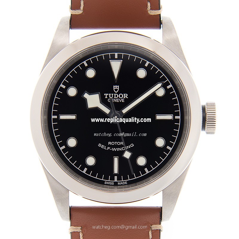 Tudor HERITAGE RANGER 79540-LEATHER STRAP Automatic Stainless Steel Black