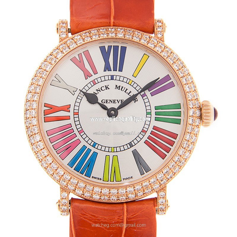 Franck Muller COLOR DREAMS 8035 QZ COL DRM R D (5N) Quartz 18kt Rose Gold & Diamonds White