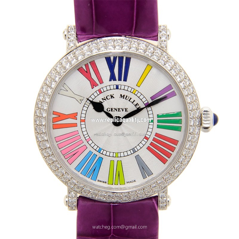 Franck Muller COLOR DREAMS 8035 QZ COL DRM R D (OG) Quartz 18kt White Gold & Diamond Silver