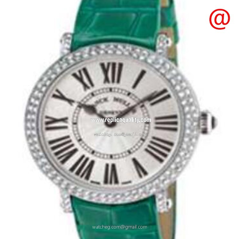 Franck Muller COLOR DREAMS 8035 QZ D BL R(AC) Quartz Stainless Steel & Diamonds Silver