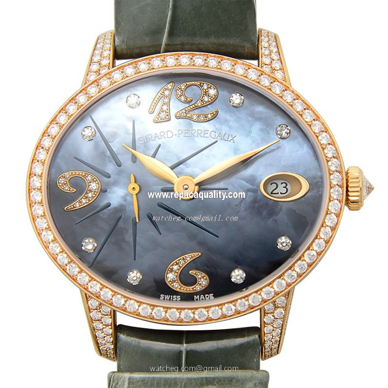 Girard Perregaux CATS EYE 80484D52P662-BK6A Automatic 18kt Rose Gold & Diamonds Blue