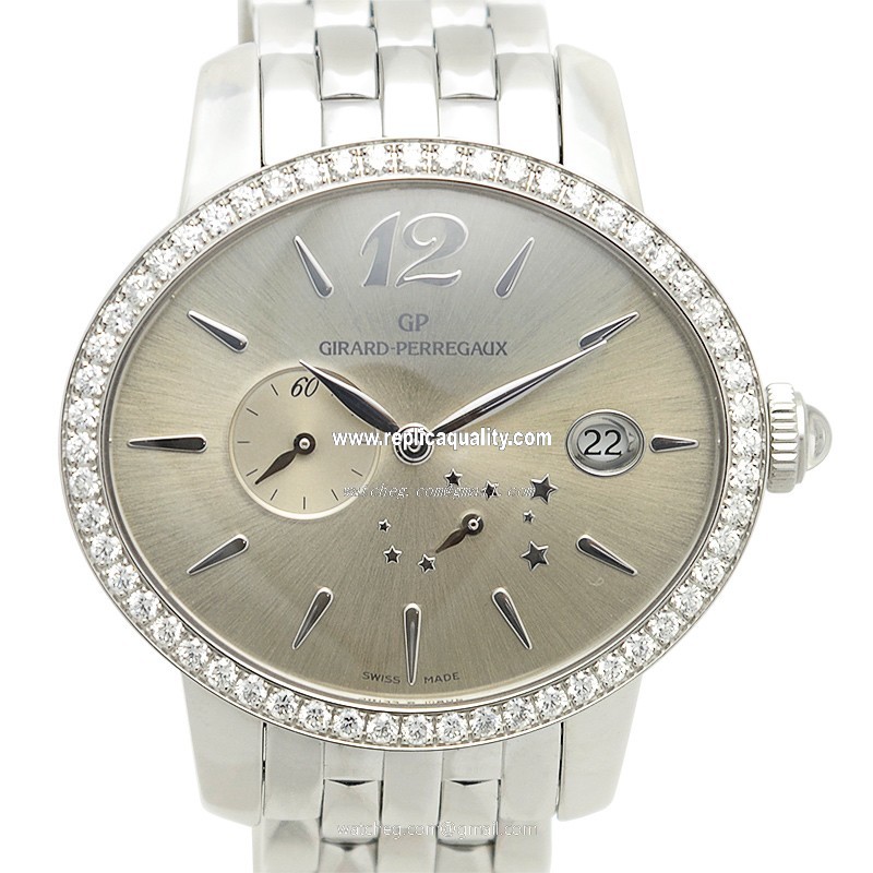 Girard Perregaux CATS EYE 80486D11A861-11A Automatic Stainless Steel & Diamonds Gold