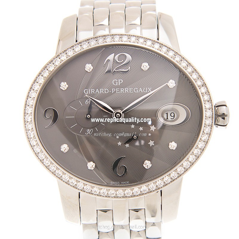 Girard Perregaux CATS EYE 80486D11A862-11A Automatic Stainless Steel & Diamonds Gray
