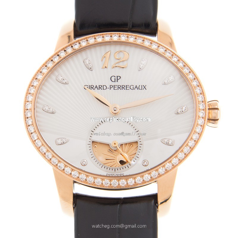 Girard Perregaux CATS EYE 80488D52A751-CK6A Automatic 18kt Rose Gold & Diamonds White
