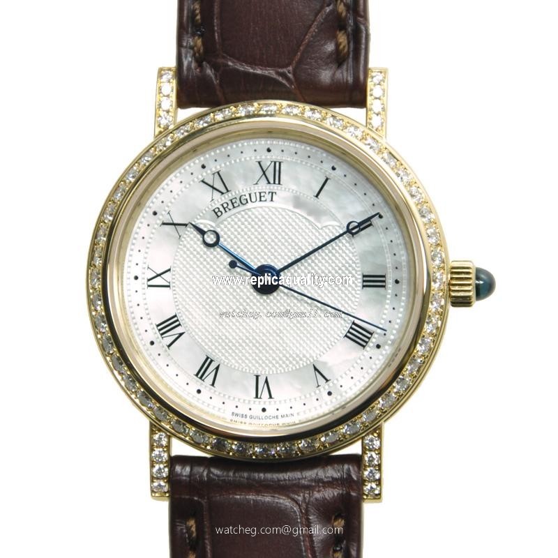 Breguet CLASSIC 8068BA/52/964/DD00 Automatic 18kt Gold & Diamond Silver