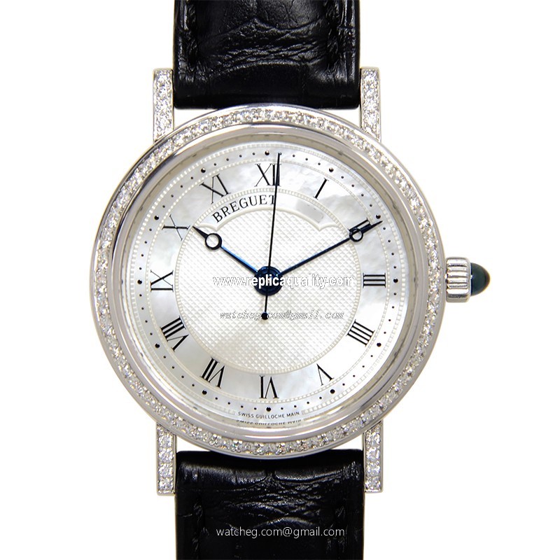 Breguet CLASSIC 8068BB/52/964/DD00 Automatic 18kt White Gold & Diamond Silver