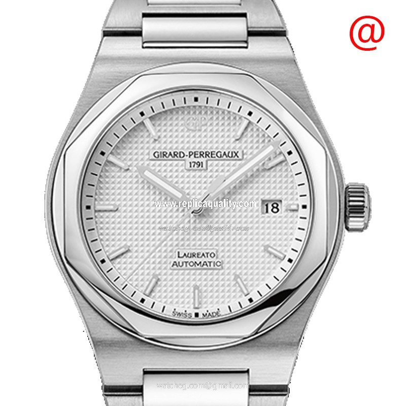 Girard Perregaux LAUREATO 81000-11-131-11A Automatic Stainless Steel White