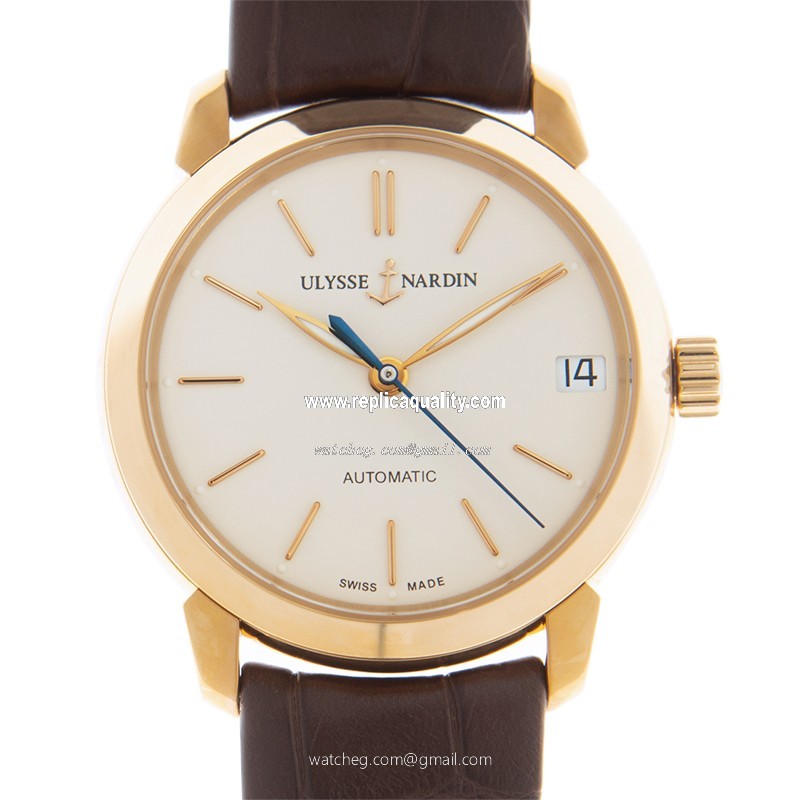 Ulysse Nardin CLASSIQUE 8106-116-2/90 Automatic 18kt Rose Gold White