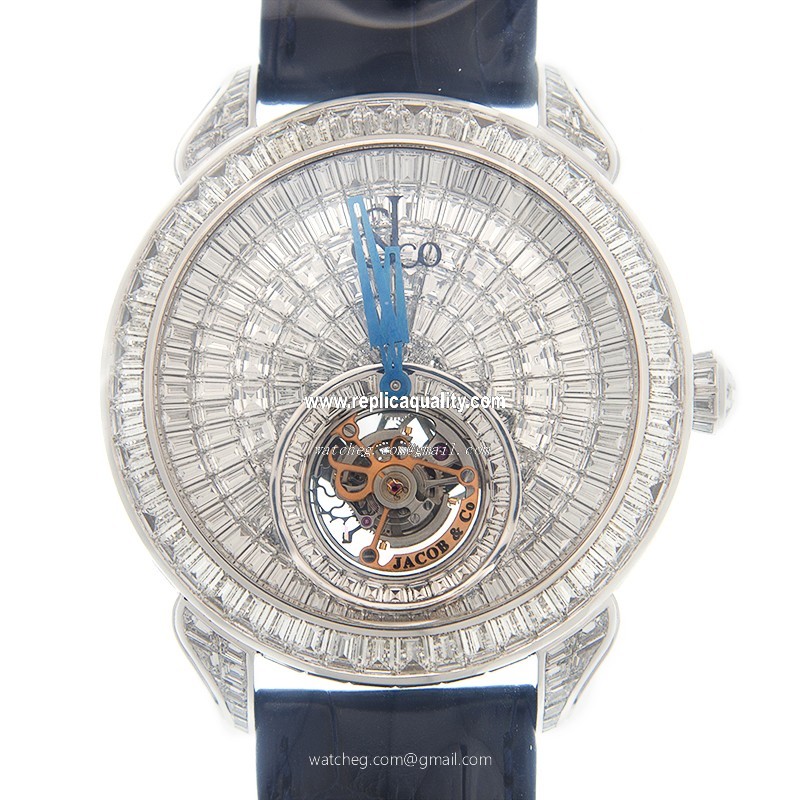 Jacob & Co PALATIAL 820.30.BD.BD.A CE4D Manual Wind 18kt White Gold Silver