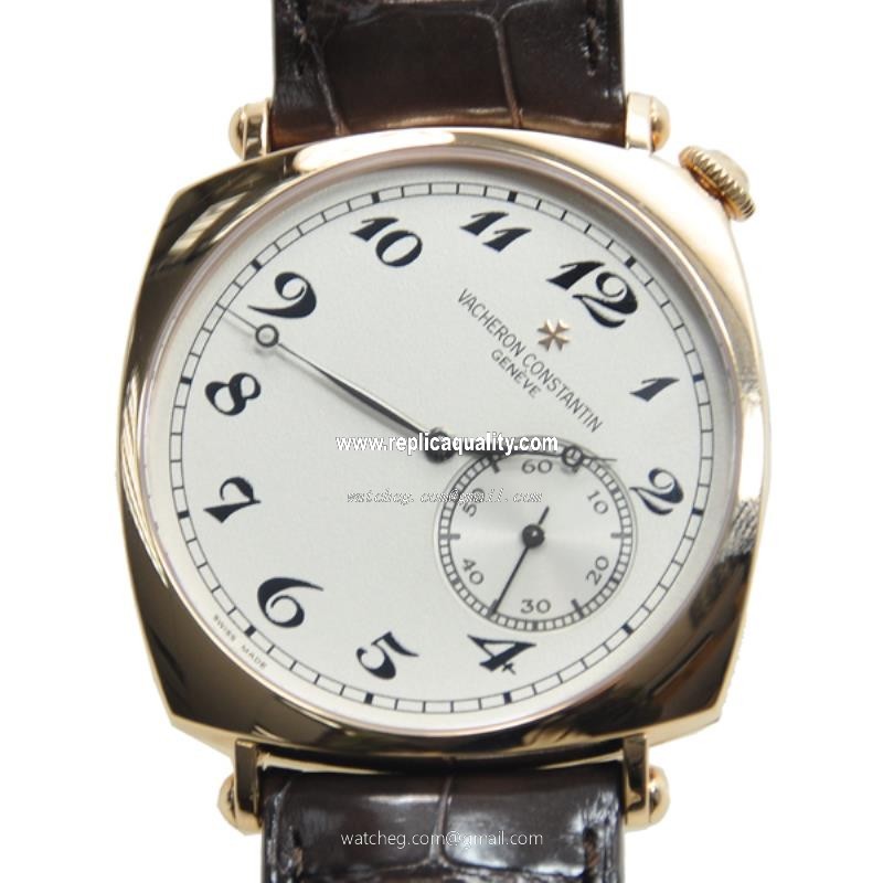 Vacheron Constantin HISTORIQUES 82035/000R-9359 Manual Wind 18kt Rose Gold Silvery & White