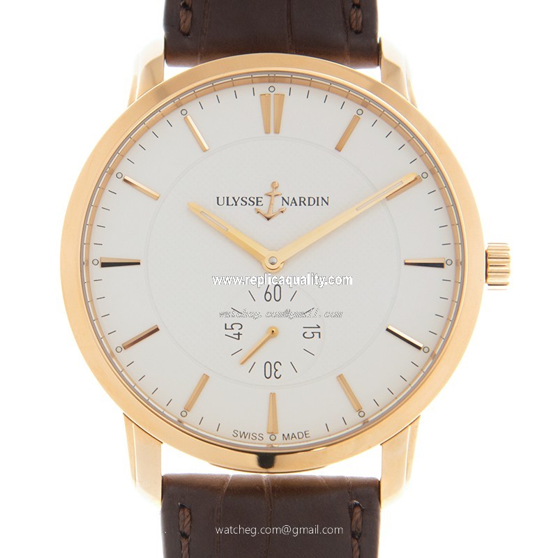 Ulysse Nardin CLASSIQUE 8206-198-2/31 Manual Wind 18kt Rose Gold White
