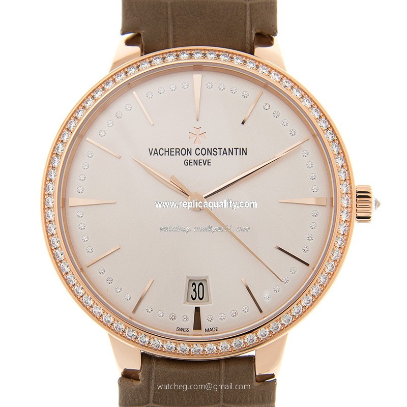 Vacheron Constantin PATRIMONY TRADITIONELLE 85515/000R-9840 Automatic 18kt Rose Gold & Diamonds White