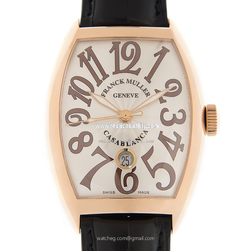 Franck Muller CASABLANCA 8880 B C DT (5N) Automatic 18kt Rose Gold Silver