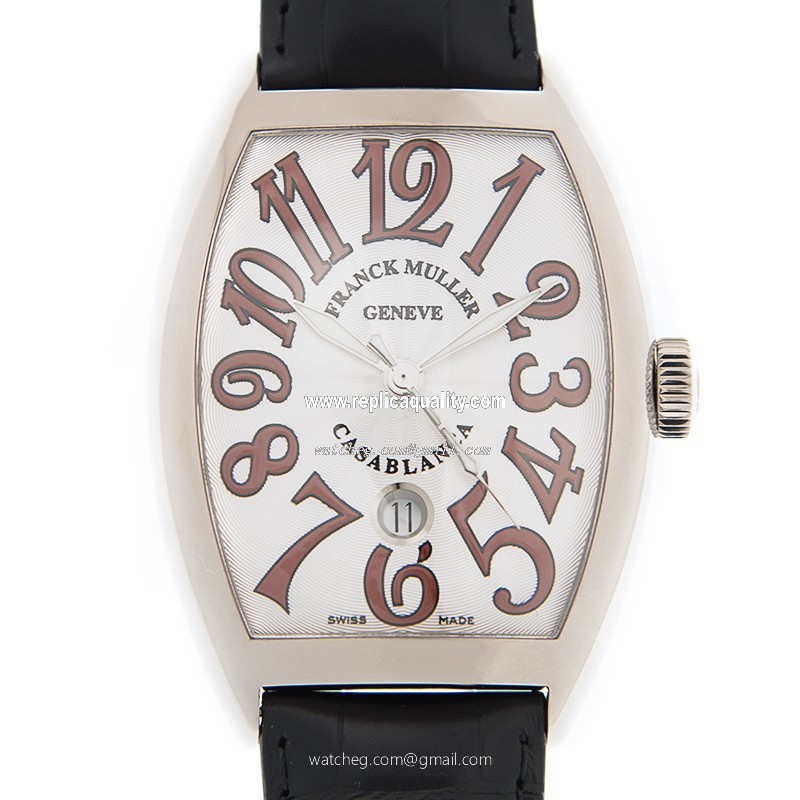 Franck Muller CINTREE CURVEX 8880 C DT CASABLANCA (OG) Automatic 18kt White Gold Silver