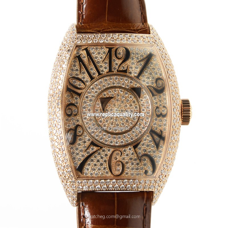 Franck Muller DOUBLE MYSTERY 8880 DM D CD (5N) Automatic 18kt Rose Gold & Diamonds Gold