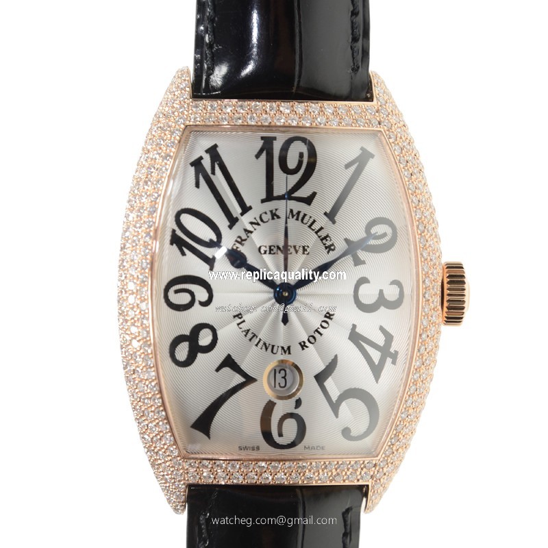 Franck Muller MASTER OF COMPLICATION 8880 SC DT D (5N) Automatic 18kt Rose Gold & Diamonds Silver