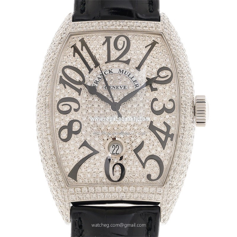 Franck Muller CASABLANCA 8880 SC DT D6 CD (OG) Automatic 18kt White Gold & Diamond White