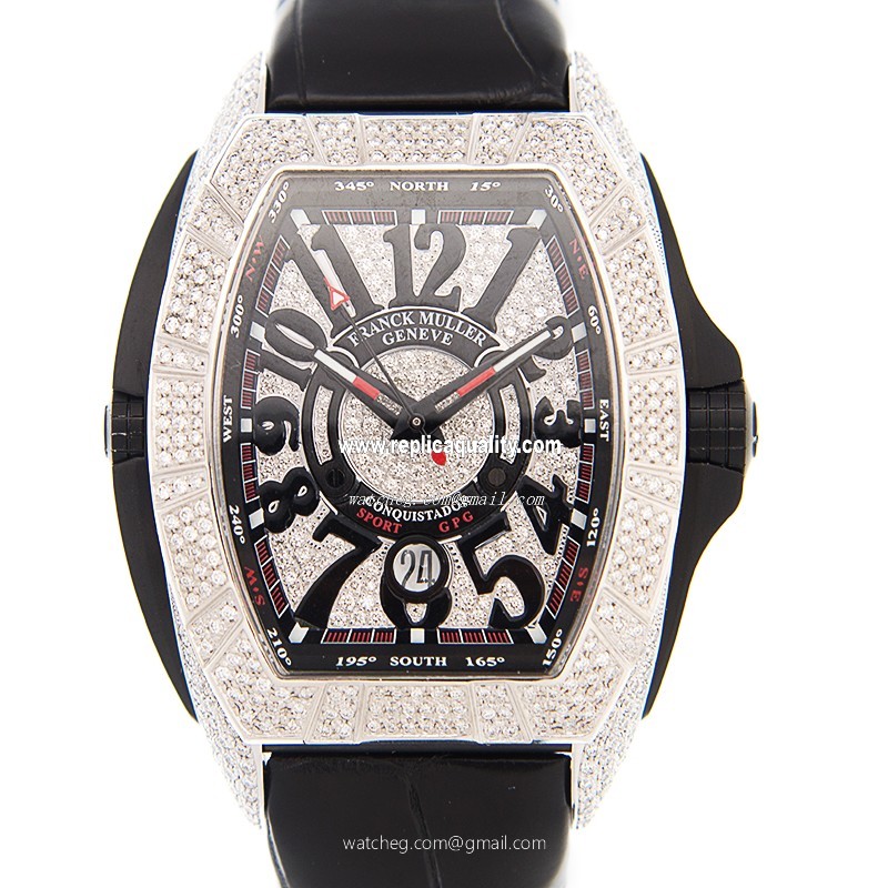 Franck Muller  8900 SC DT GPG FULL D CD (TT.NR.AC) Automatic 18kt White Gold & Diamond White