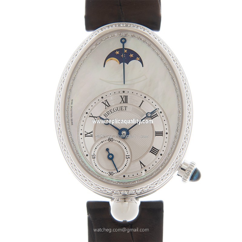 Breguet REINE DE NAPLES 8908BB/52/964/D00D Automatic 18kt White Gold & Diamond Silver