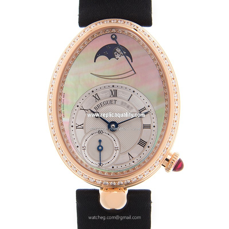 Breguet REINE DE NAPLES 8908BR/5T/864/D00D Automatic 18kt Rose Gold & Diamonds White