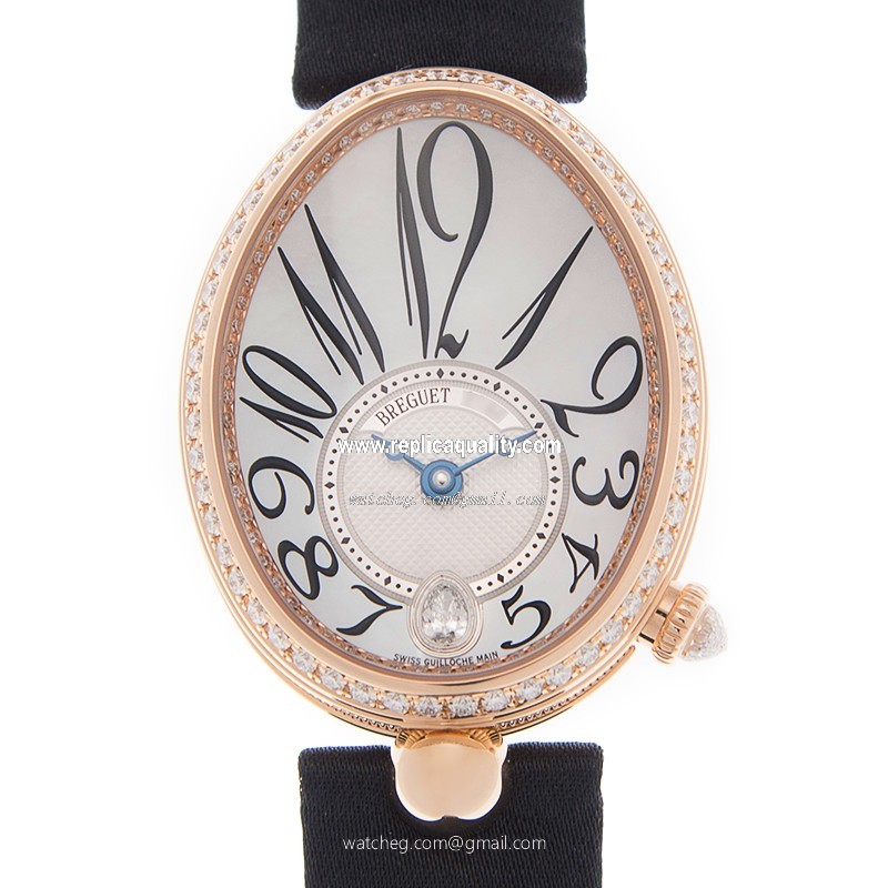 Breguet REINE DE NAPLES 8918BR/58/864/D00D Automatic 18kt Rose Gold & Diamonds White