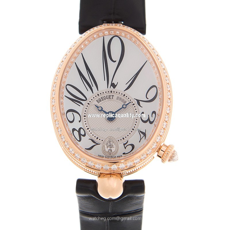 Breguet REINE DE NAPLES 8918BR/58/964/D00D Automatic 18kt Rose Gold & Diamonds White