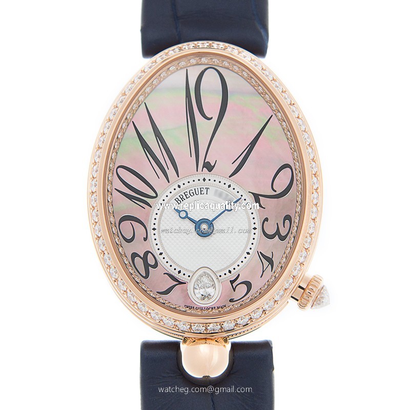 Breguet REINE DE NAPLES 8918BR/5T/964/D00D Automatic 18kt Rose Gold & Diamonds Brown