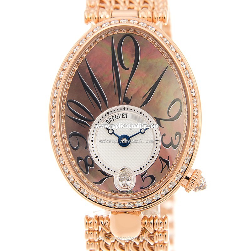 Breguet REINE DE NAPLES 8918BR/5T/J20/D000 Automatic 18kt Rose Gold & Diamonds Black