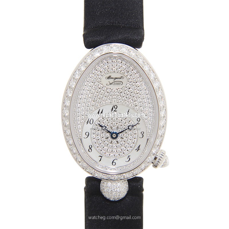 Breguet REINE DE NAPLES 8928BB/8D/844/DD0D Automatic 18kt White Gold & Diamond Silver
