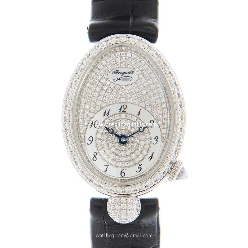 Breguet REINE DE NAPLES 8928BB/8D/944/DD0D/3L Automatic 18kt White Gold & Diamond Silver