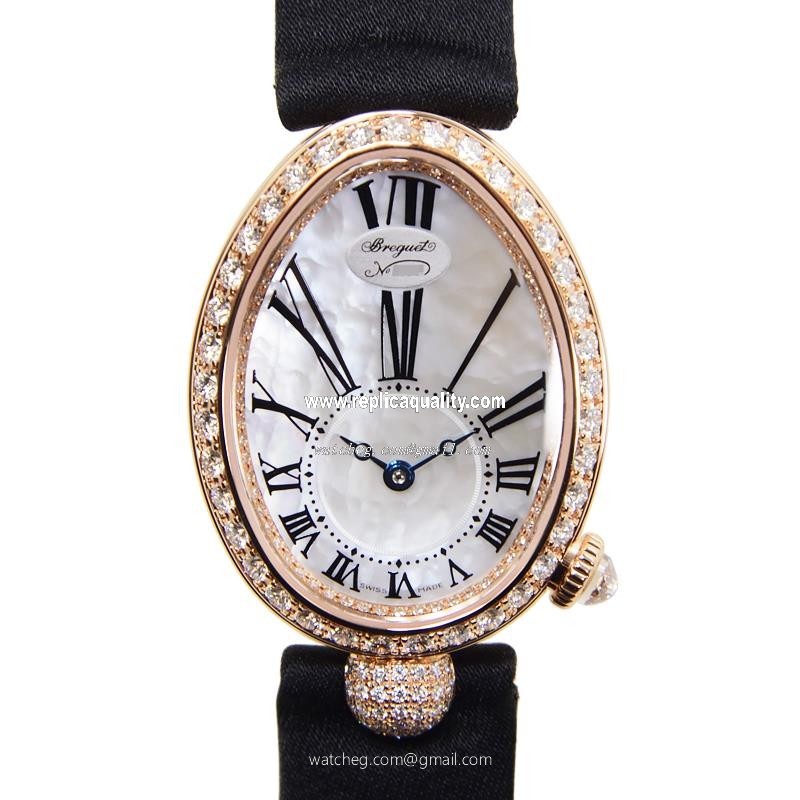 Breguet REINE DE NAPLES 8928BR/51/844/DD0D Automatic 18kt Rose Gold & Diamonds White