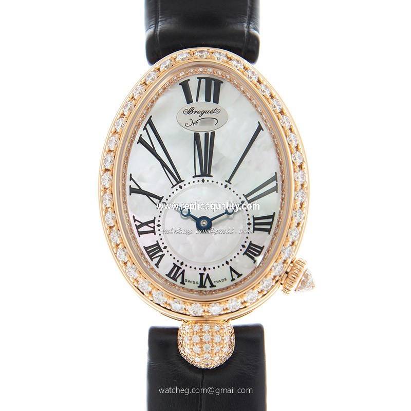 Breguet REINE DE NAPLES 8928BR/51/944/DD0D/3L Automatic 18kt Rose Gold & Steel White