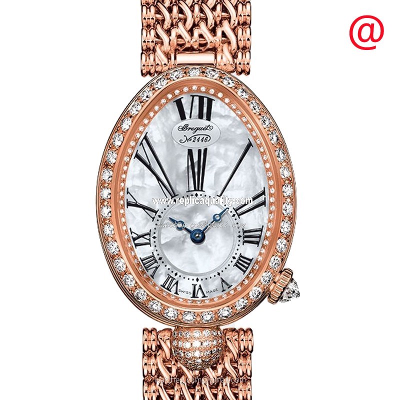 Breguet REINE DE NAPLES 8928BR/51/J20/DD00 Automatic 18kt Rose Gold & Diamonds White