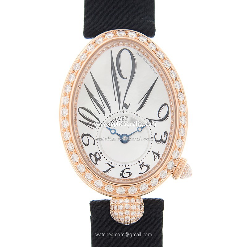 Breguet REINE DE NAPLES 8928BR/5W/844/DD0D Automatic 18kt Rose Gold & Diamonds White