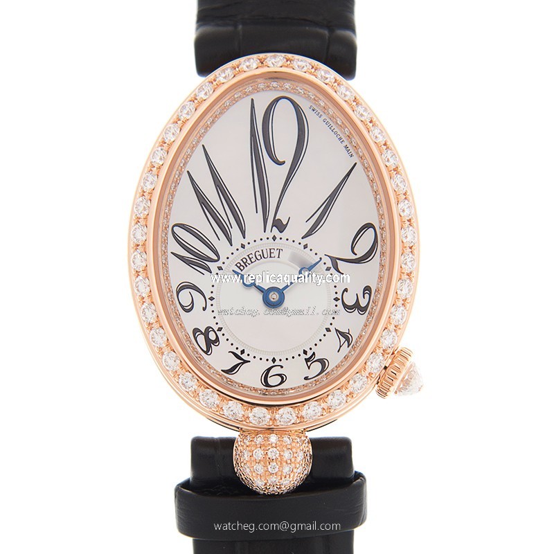 Breguet REINE DE NAPLES 8928BR/5W/944/DD0D Automatic 18kt Rose Gold & Diamonds White
