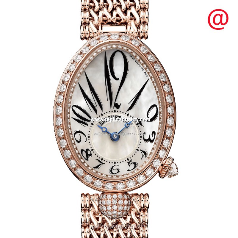 Breguet REINE DE NAPLES 8928BR/5W/J20/DD00 Automatic 18kt Rose Gold & Diamonds White