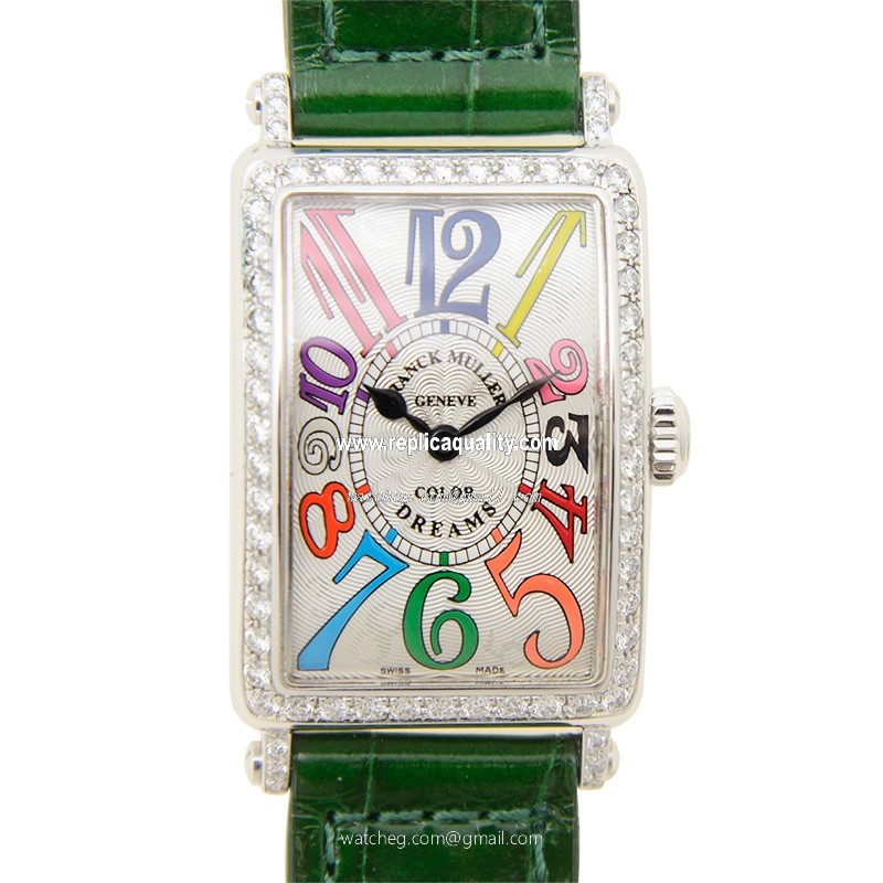 Franck Muller LONG ISLAND 902 QZ COL DRM D 1R (AC) Quartz Stainless Steel & Diamonds Silver