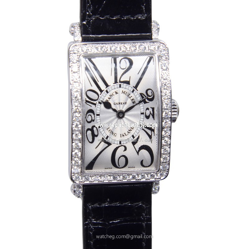 Franck Muller LONG ISLAND 902 QZ DP (AC) Quartz Stainless Steel & Diamonds Silver