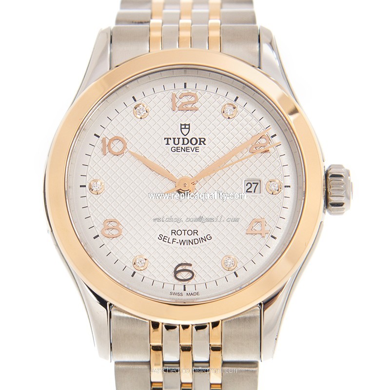 Tudor 1926 91351-67011-6DI-SV Automatic 18kt Rose Gold & Steel Silver