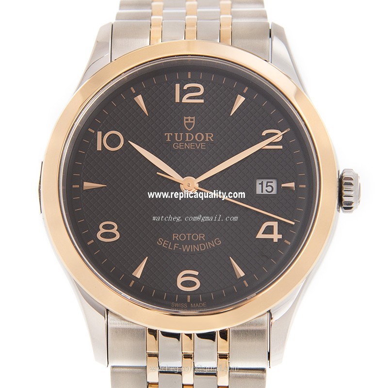 Tudor 1926 91551-67051-BK Automatic 18kt Rose Gold & Steel Silver