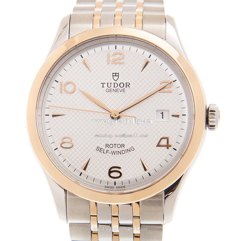Tudor 1926 91551SVAR Automatic 18kt Rose Gold & Steel Silver