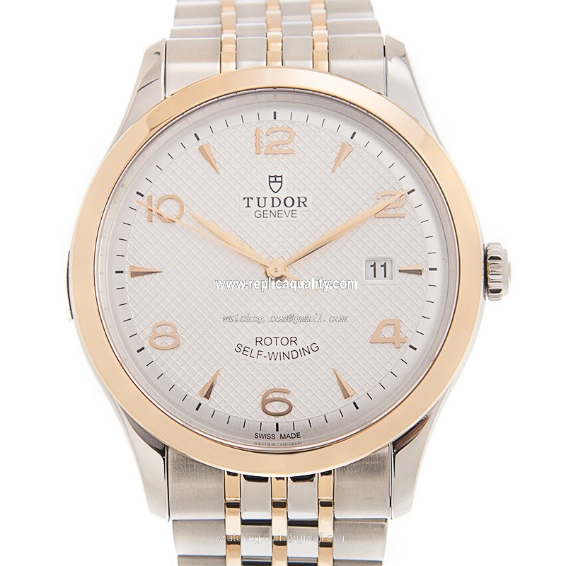 Tudor 1926 91651-67071-SV Automatic 18kt Rose Gold & Steel Silver