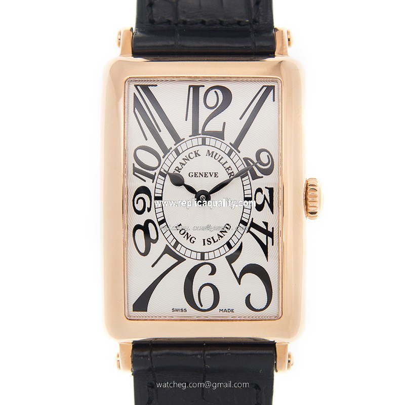 Franck Muller LONG ISLAND 952 QZ (5N) Quartz 18kt Rose Gold Silver