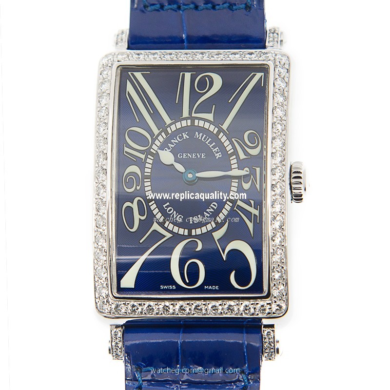 Franck Muller LONG ISLAND 952 QZ D 1R (AC) - DEEP BLUE Quartz Stainless Steel & Diamonds Blue 