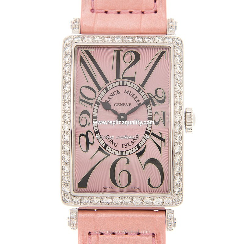 Franck Muller LONG ISLAND 952 QZ D 1R (AC) -PINK Quartz Stainless Steel & Diamonds Pink