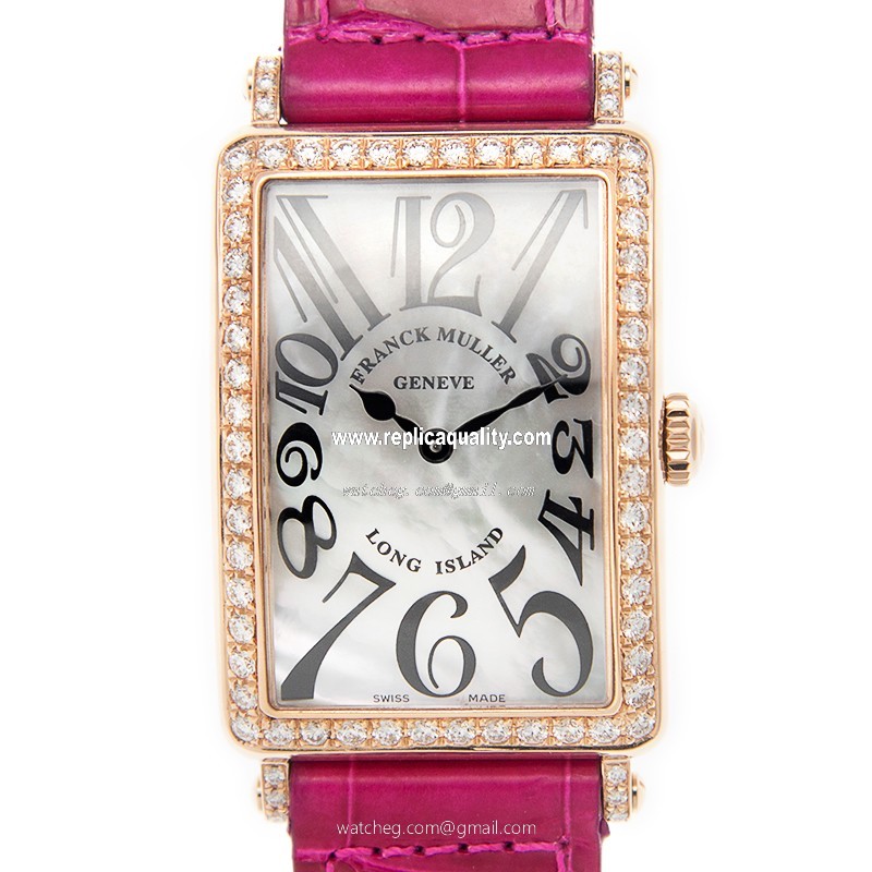 Franck Muller LONG ISLAND 952 QZ MOP D 1R (5N) Quartz 18kt Rose Gold & Diamonds White