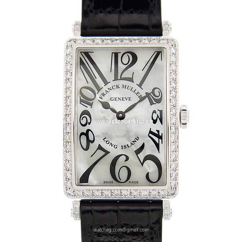 Franck Muller LONG ISLAND 952 QZ MOP D 1R (AC) Quartz Stainless Steel & Diamonds White